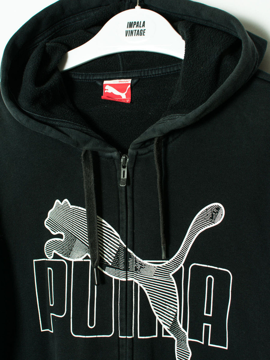 Puma Black Zipper Hoodie