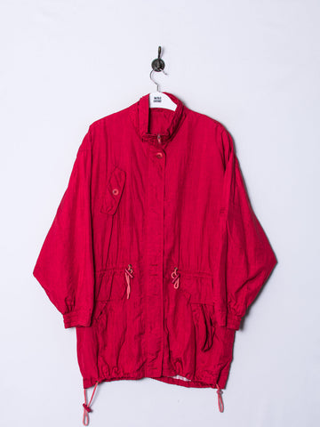 Red Long Heavy Shell Jacket