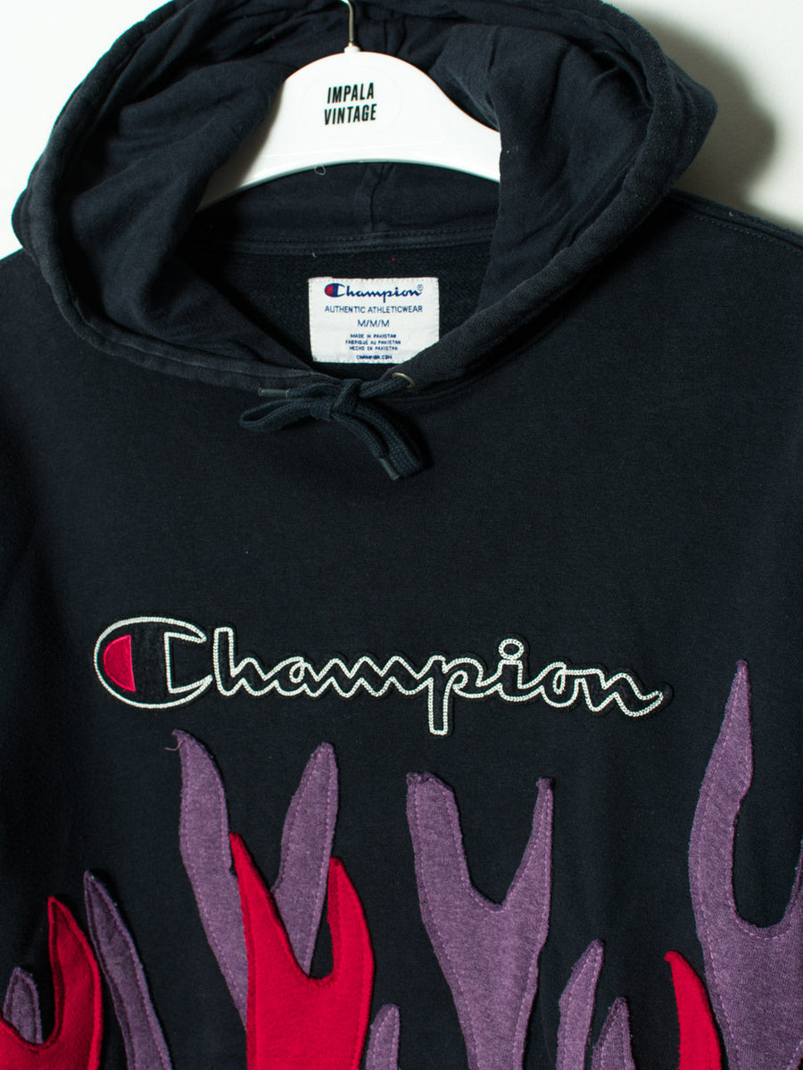 Champion Navy Blue Rework Hoodie