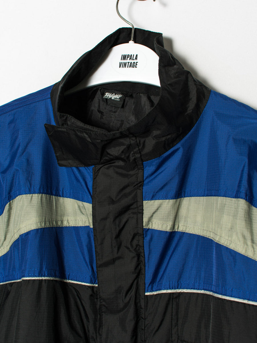 Shamp Blue & Black Long Jacket