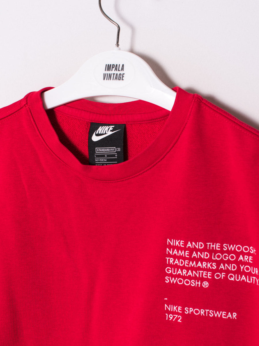 Nike Red Swoosh 1972 Sweatshirt – Impala Vintage