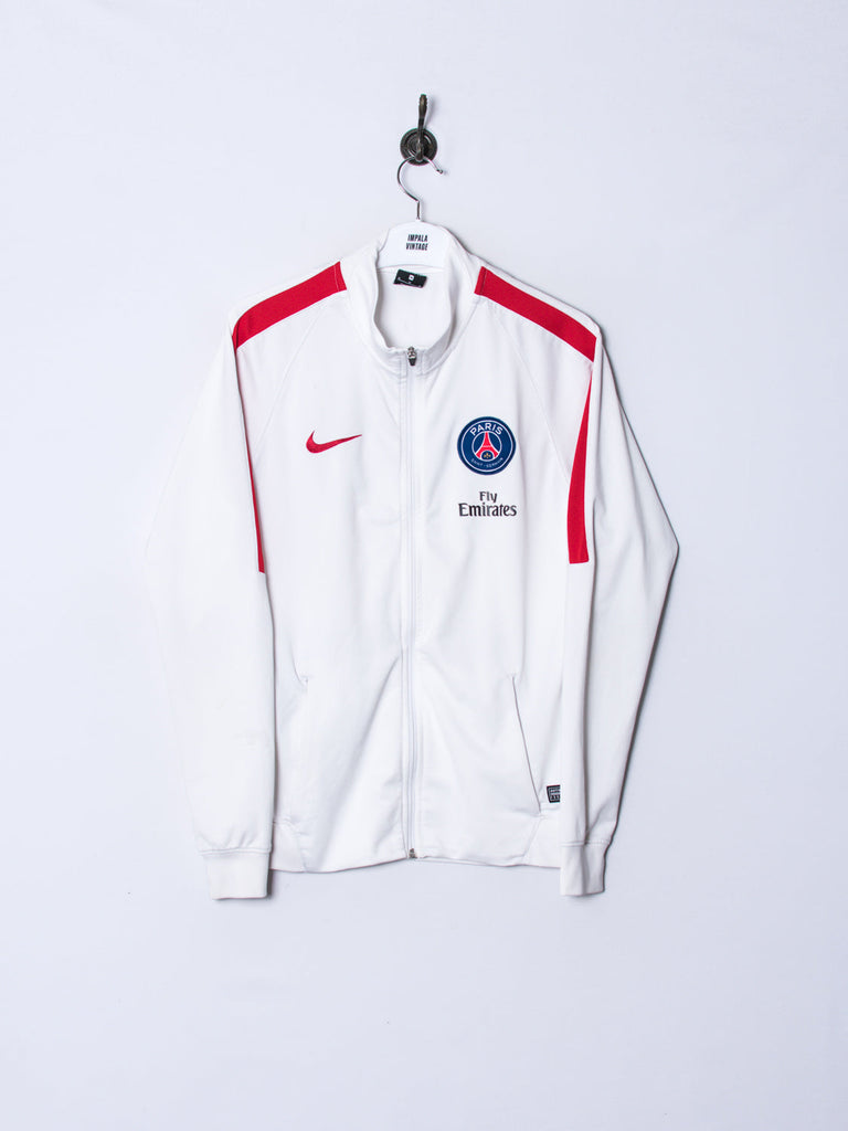 psg white track jacket