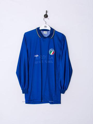 FIGC Italia Diadora Official Football Long Sleeves 86 Jersey