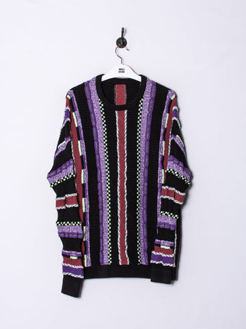 Purple Retro Sweater