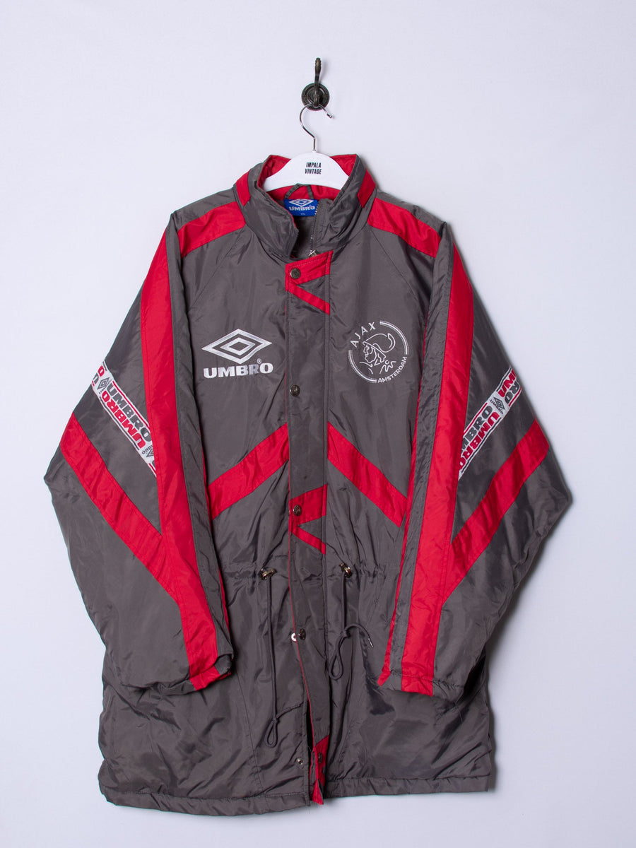Ajax Amsterdam Umbro Official Football Long Heavy Jacket