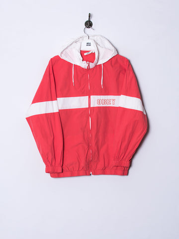 Obey White Stripe Light Jacket