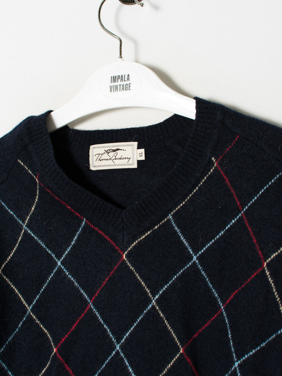 Thomas Burberry V-Neck Sweater