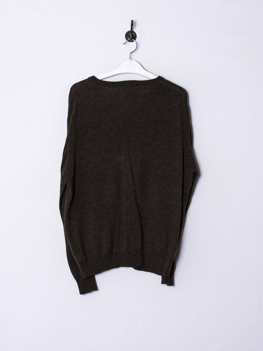 Gant V-Neck Brown Sweater