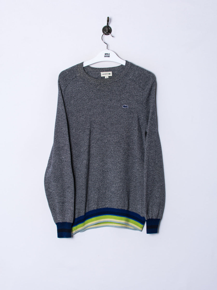 Lacoste Grey & Blue Sweater