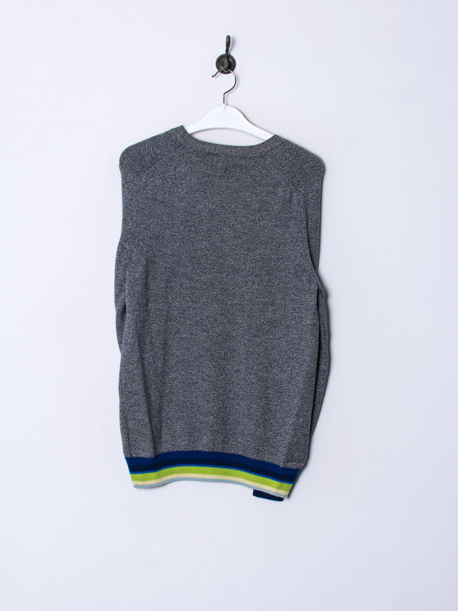 Lacoste Grey & Blue Sweater