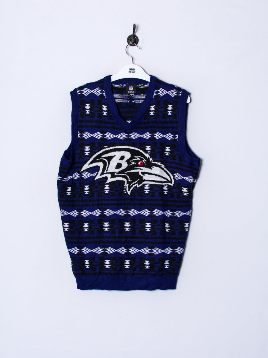 Baltimore Ravens Official NFL Vest Sweater