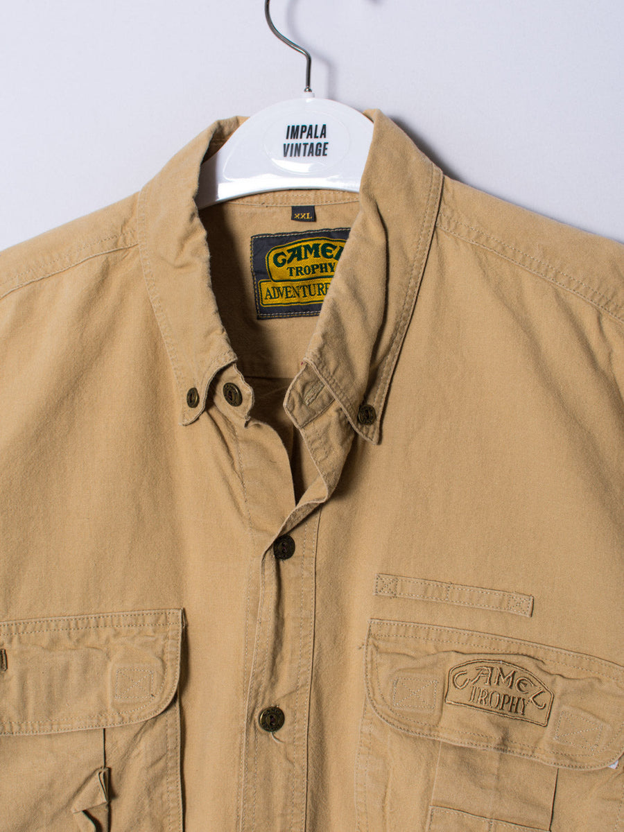 Camel Short Sleeves Shirt