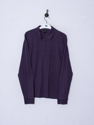 Hugo Boss Purple Long Sleeves Poloshirt