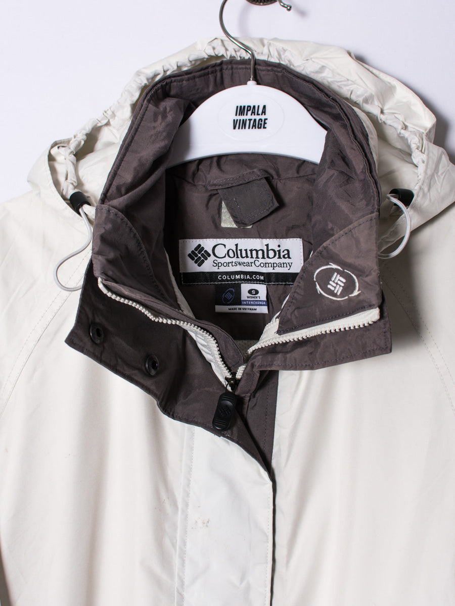 Columbia Omnitech White Windbreaker