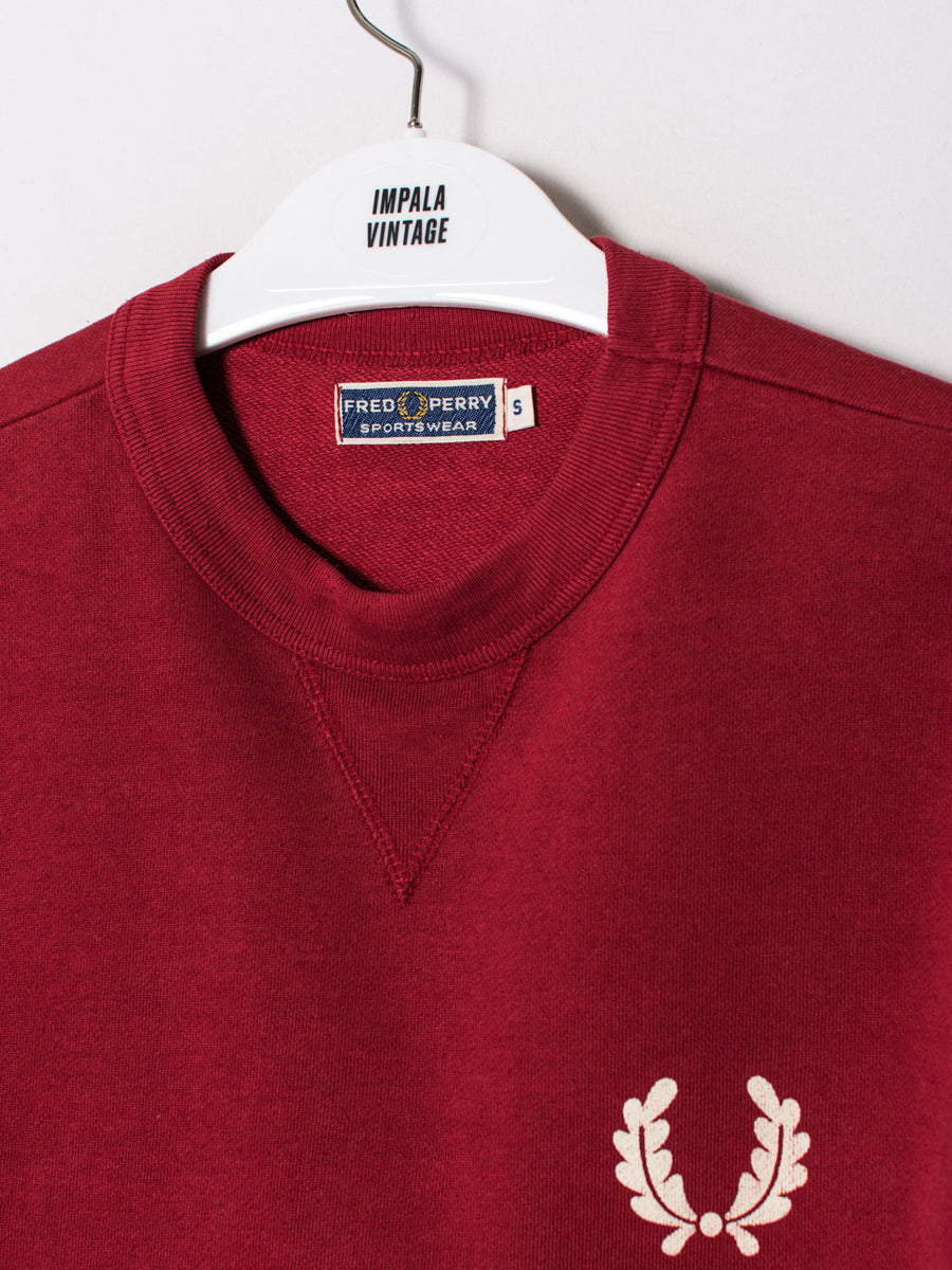 Fred Perry Red Sweatshirt