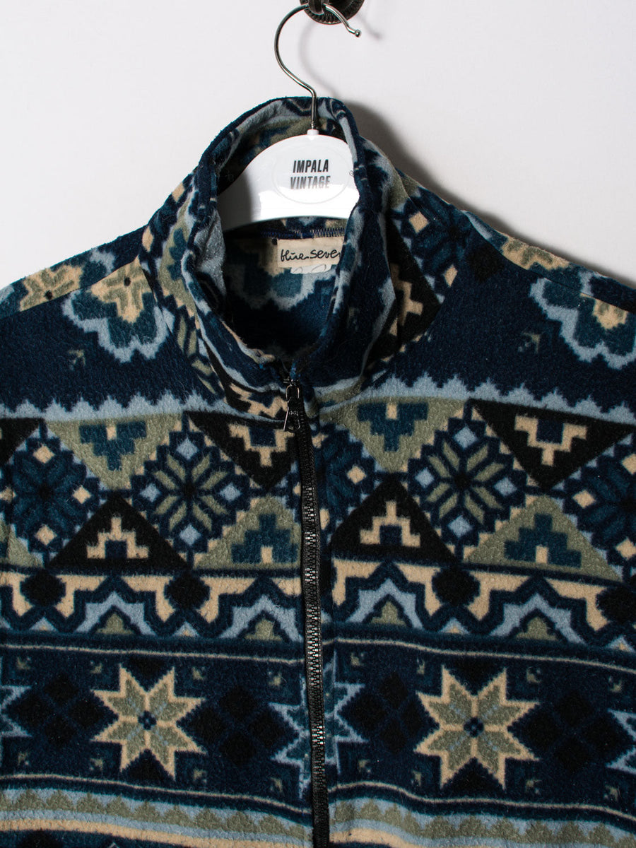 Blue Seven Vest Fleece