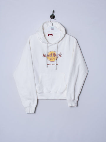 Hard Rock Café Barcelona White Hoodie