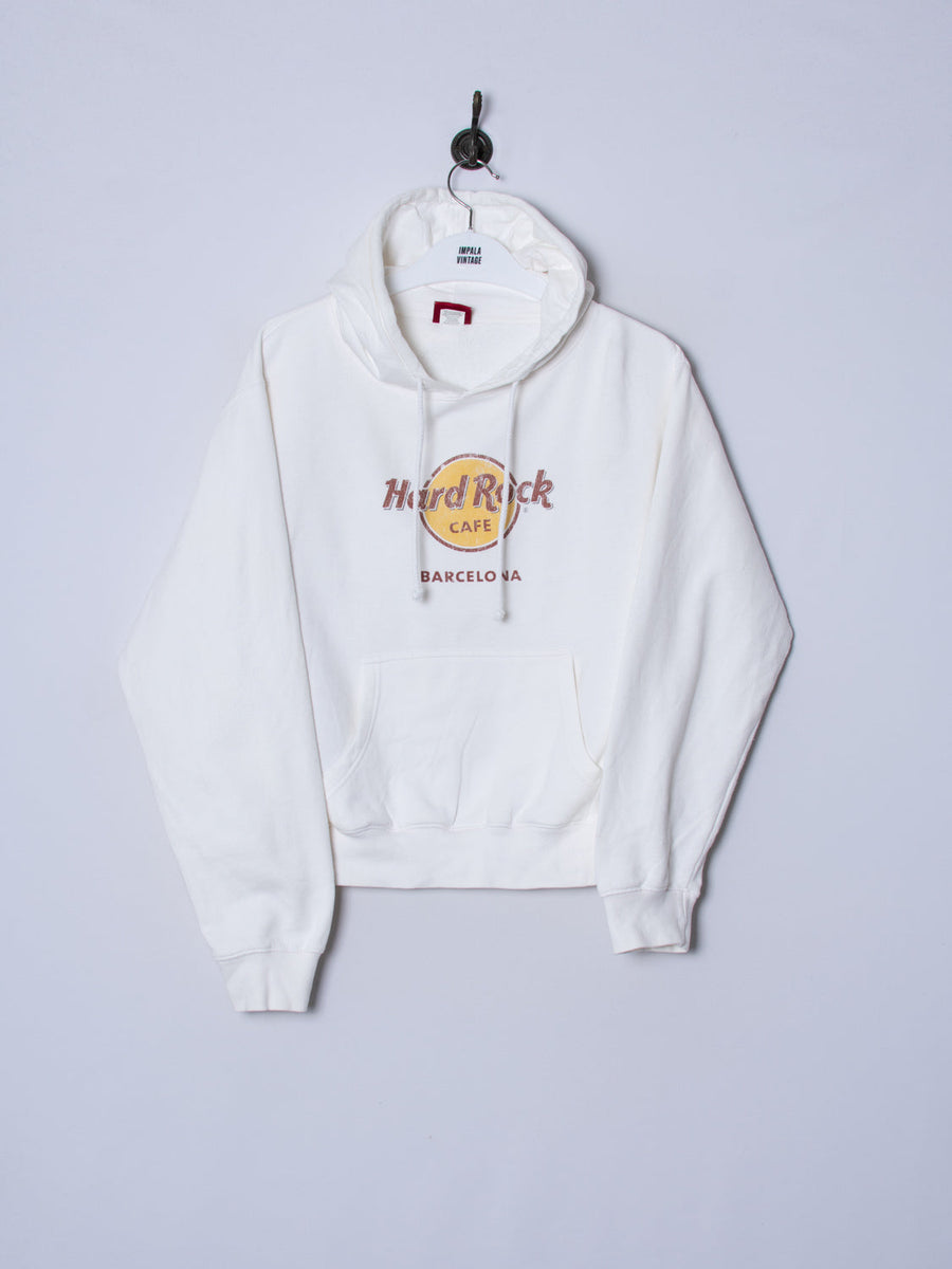 Hard Rock Café Barcelona White Hoodie