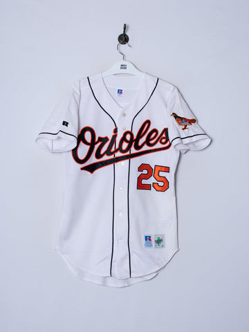 Baltimore Orioles 25 Palmeiro MLB Russel Athletics Official Jersey