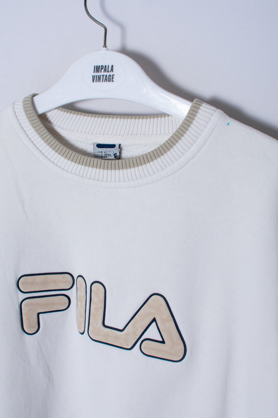 Fila White Vintage Roundneck Sweatshirt