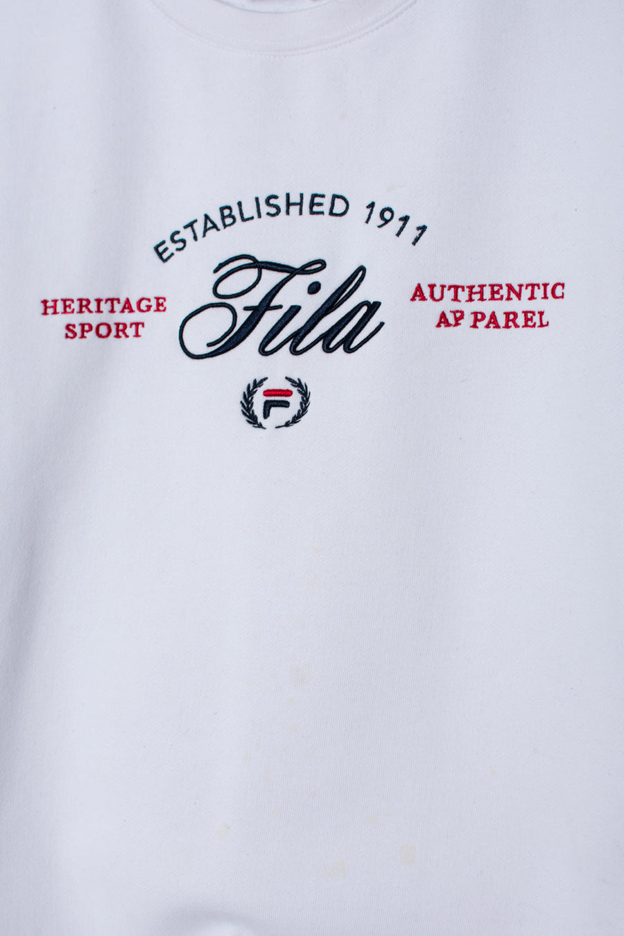 Fila White Roundneck Sweatshirt