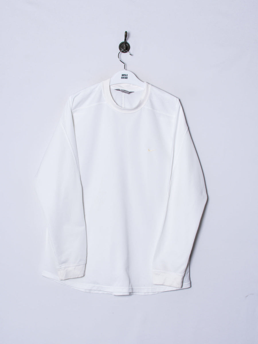 Nike White Training Long Sleeves Tee