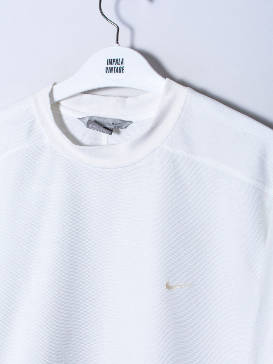 Nike White Training Long Sleeves Tee