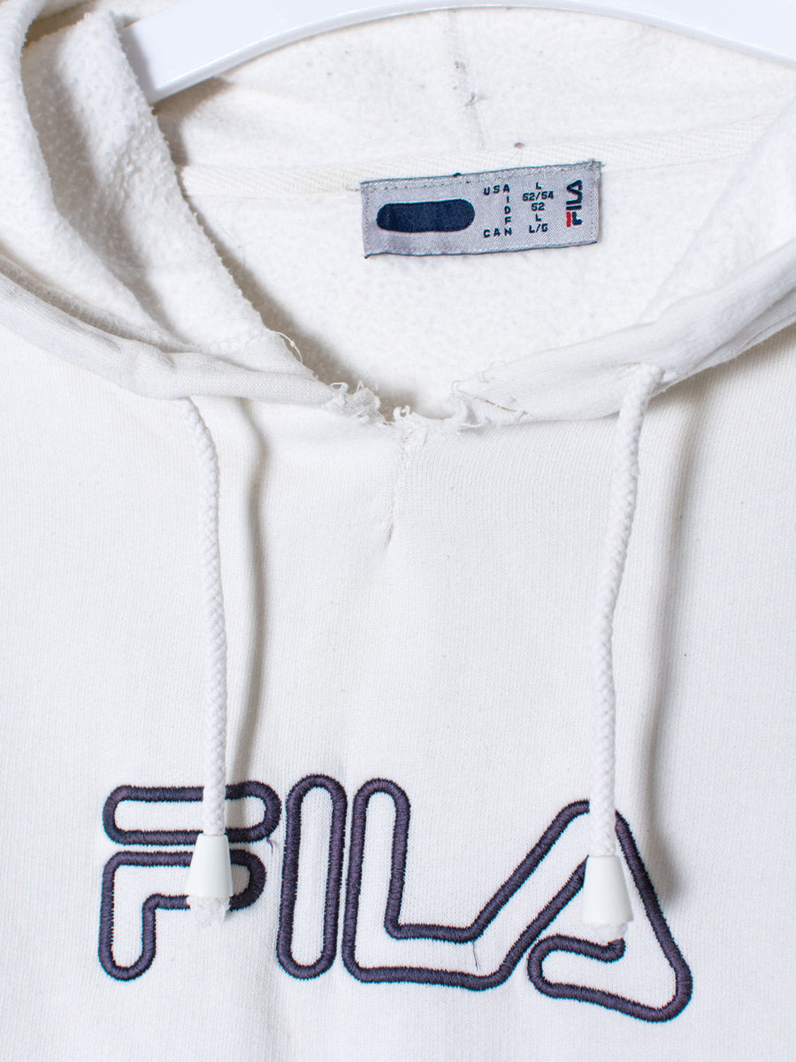 Fila White Hoodie