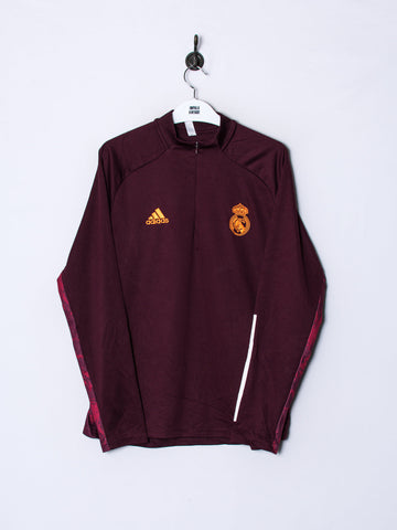 Real Madrid Adidas Official Football 1/3 Zipper Sweatshirt