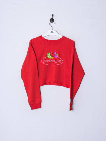 Fruit Of The Loom Croptop Sweatshirt