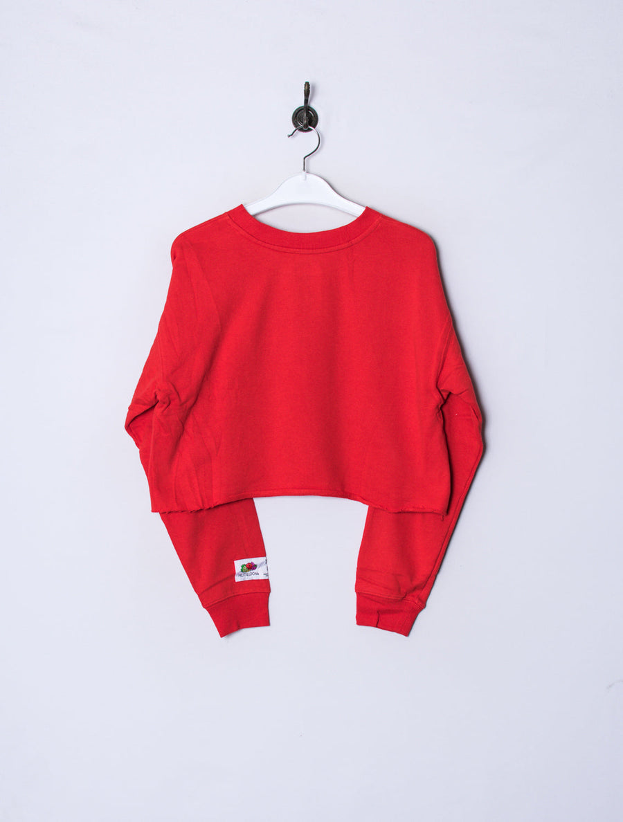 Fruit Of The Loom Croptop Sweatshirt