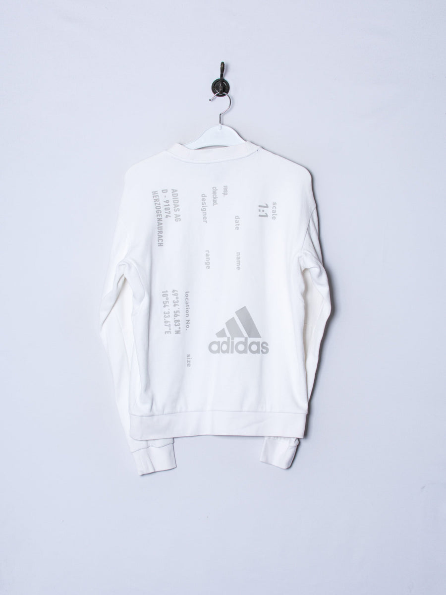 Adidas White Sweatshirt