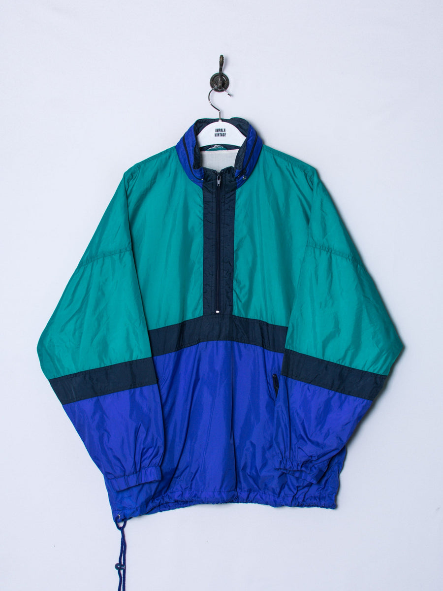 Back Cammon Middled Zipper Raincoat