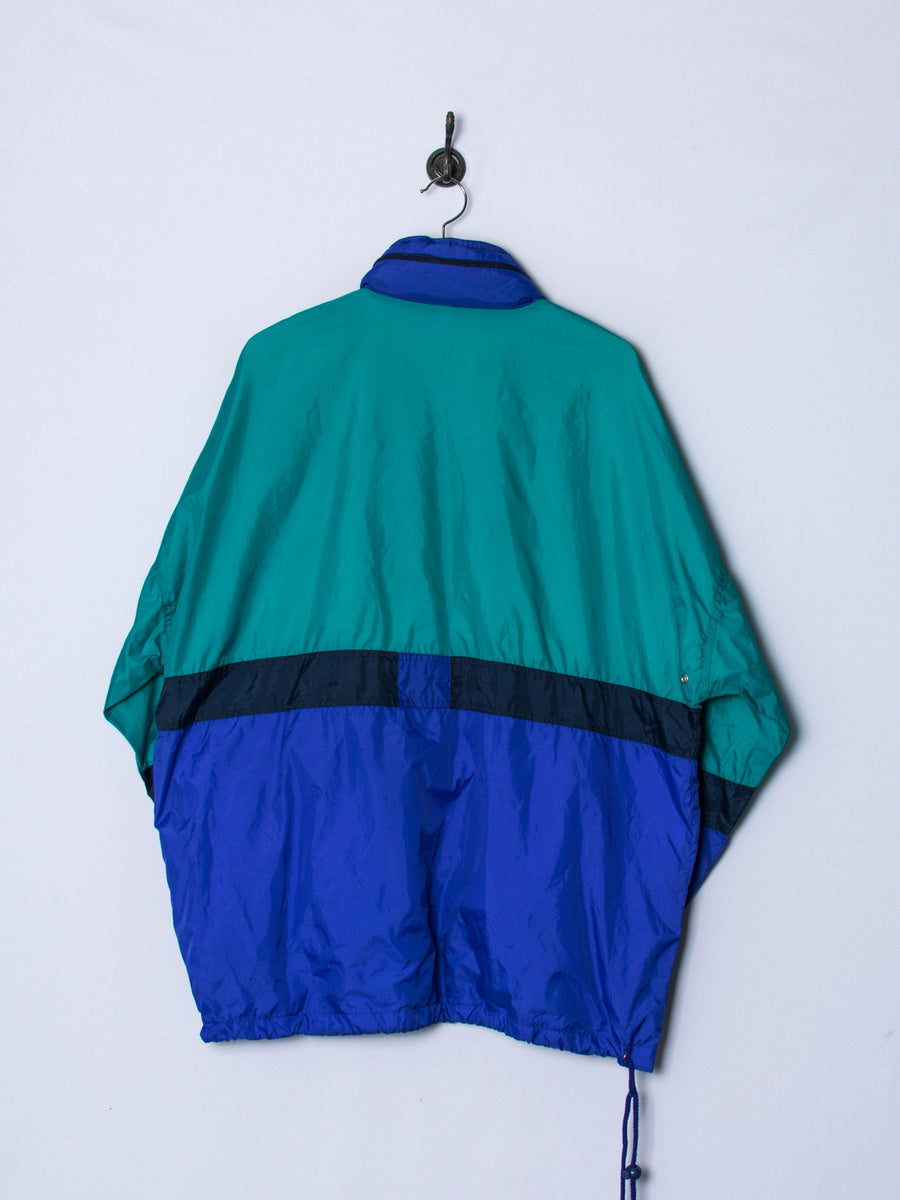 Back Cammon Middled Zipper Raincoat