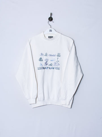 Naf Naf White Sweatshirt