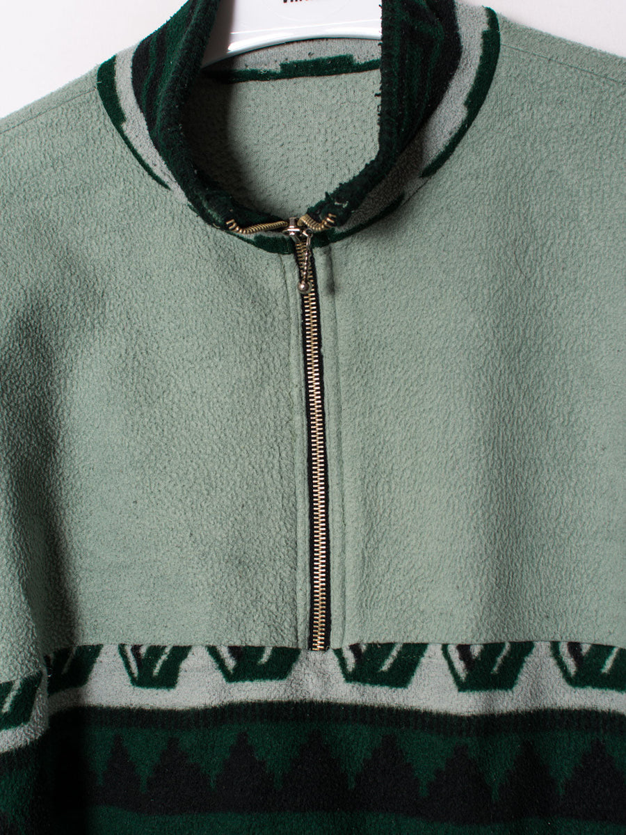 Green 1/3 Zipper Fleece