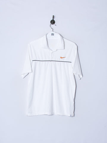 Nike White Dri-Fit Poloshirt