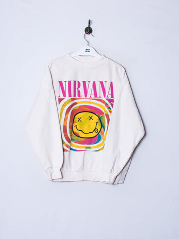 Nirvana White Sweatshirt