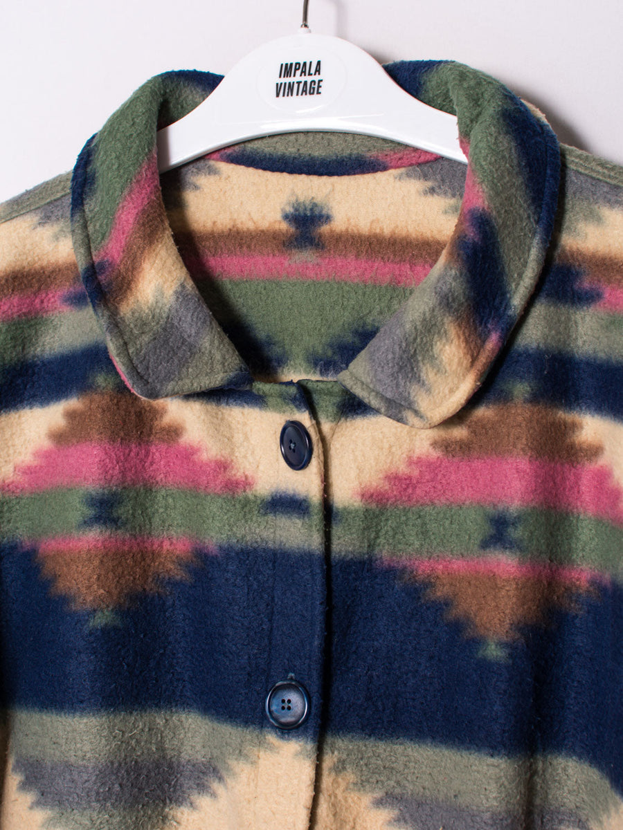 Retro Buttoned Fleece