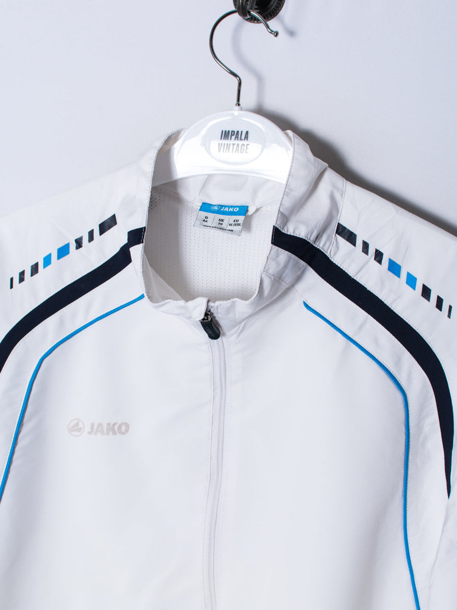 Jako White Track Jacket