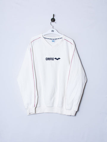 Arena White V Sweatshirt