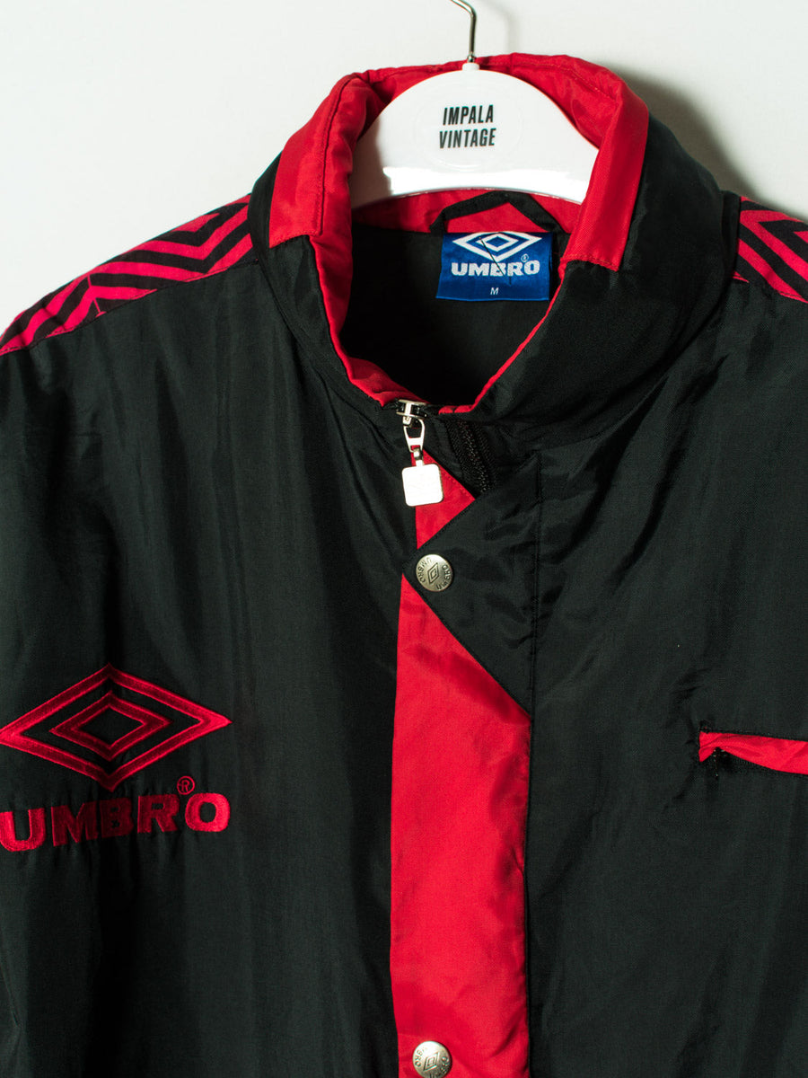 Umbro Black Red Long Coat