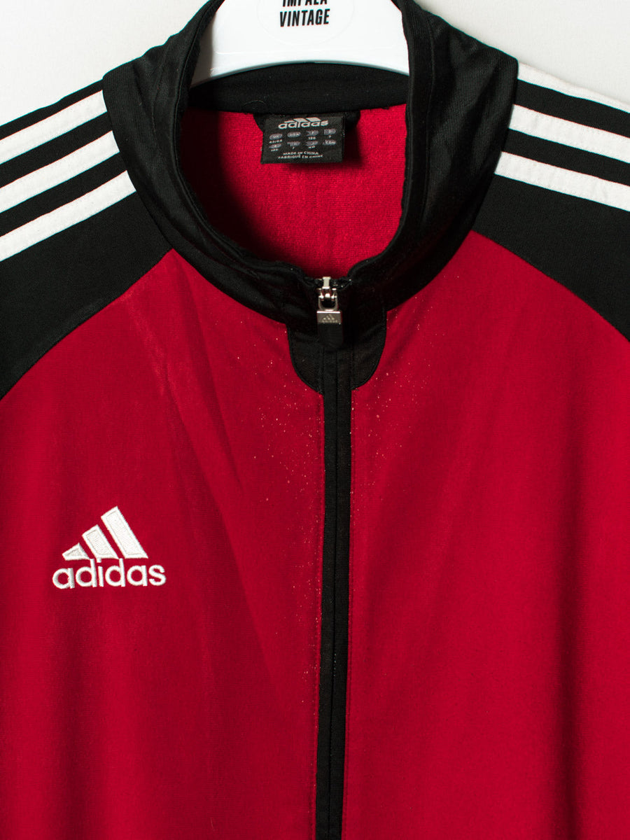 Adidas Red & Black Track Jacket