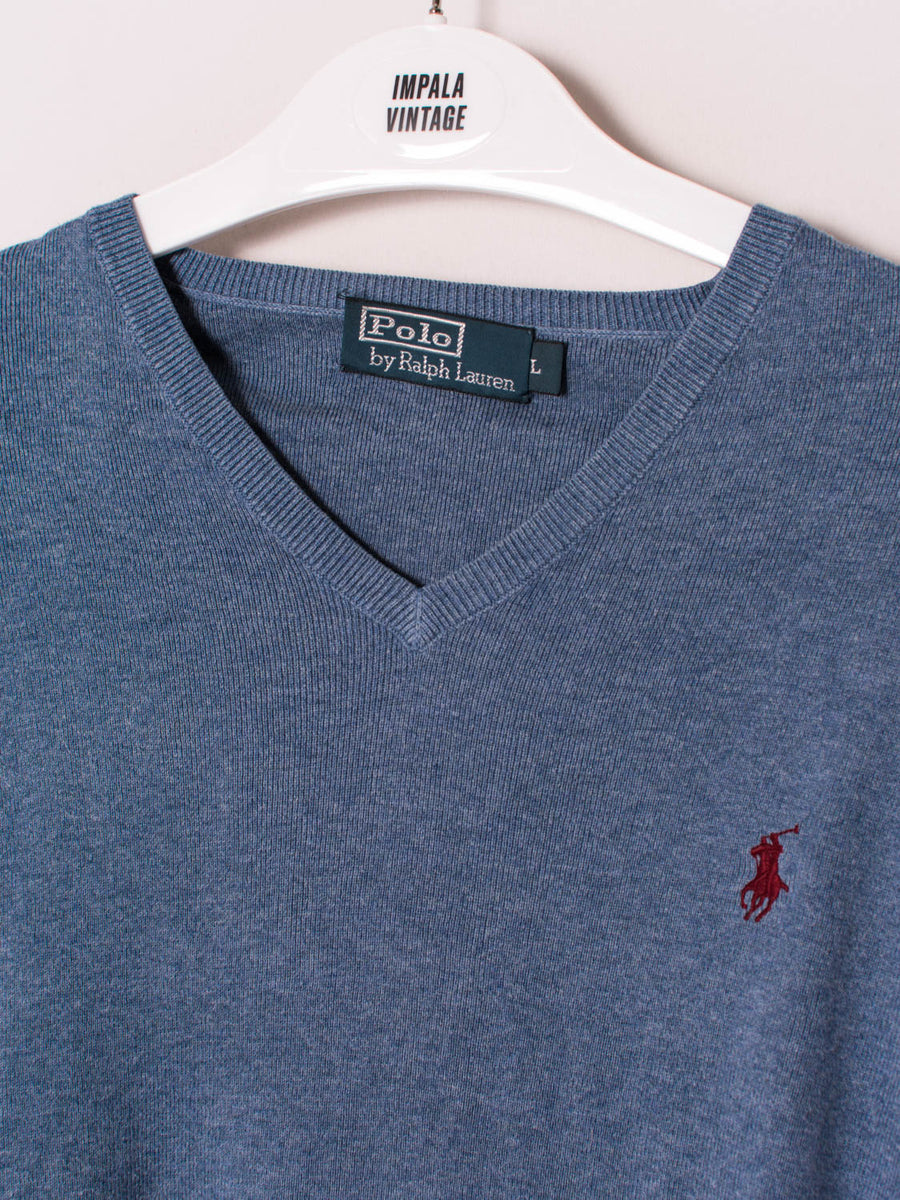 Polo Ralph Lauren Blue V-Neck Sweater