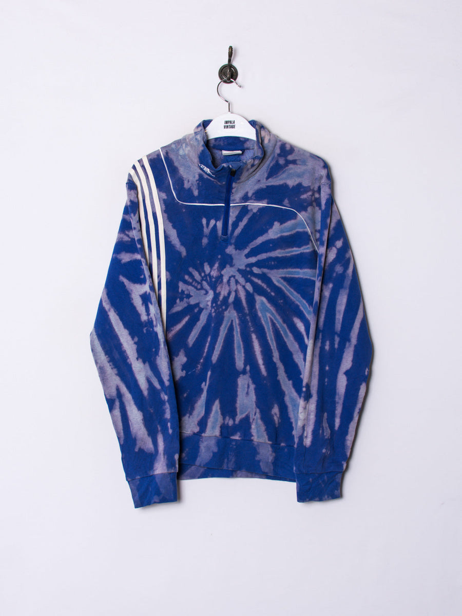 Adidas 1/3 Zipper Tie Dye Sweatshirt