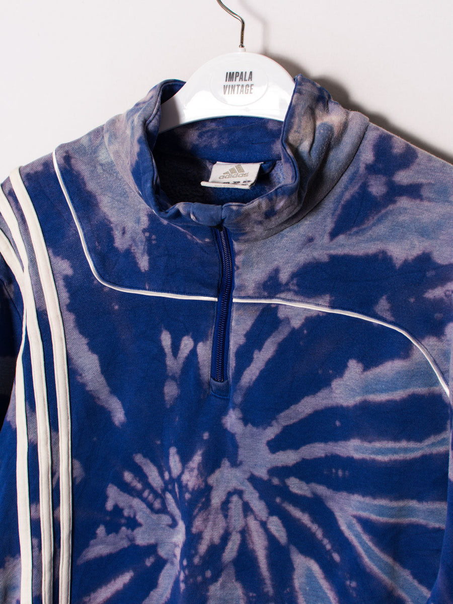 Adidas 1/3 Zipper Tie Dye Sweatshirt