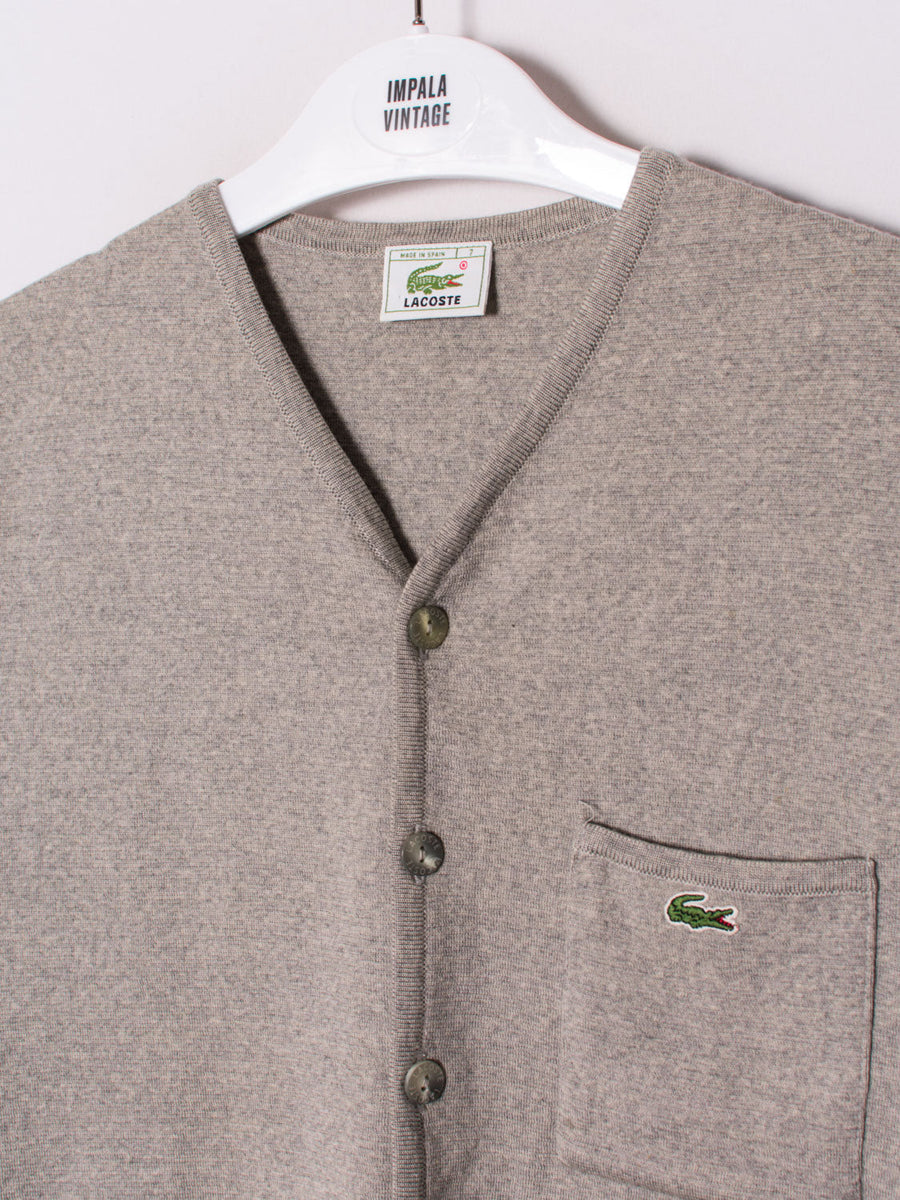 Lacoste Silver Grey Vest Sweater