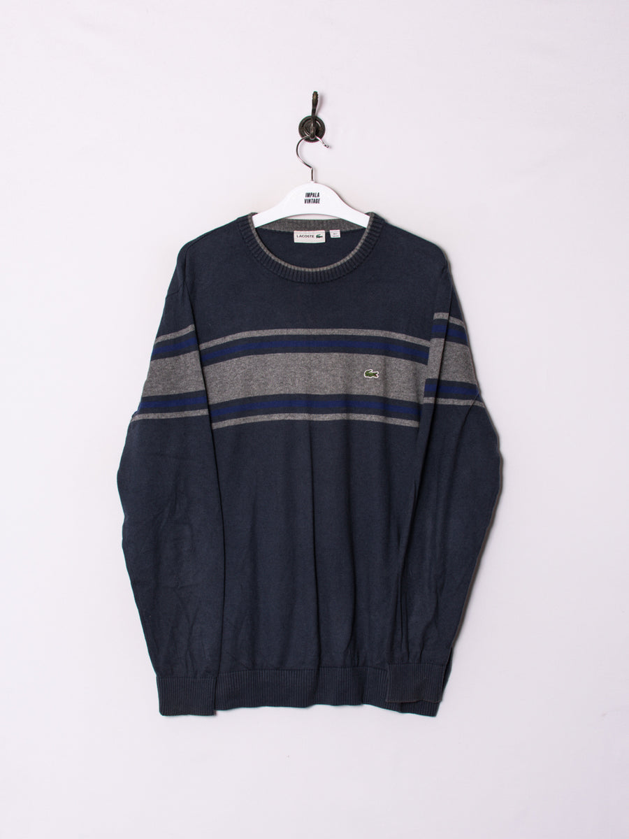 Lacoste Navy Blue Stripe Sweater