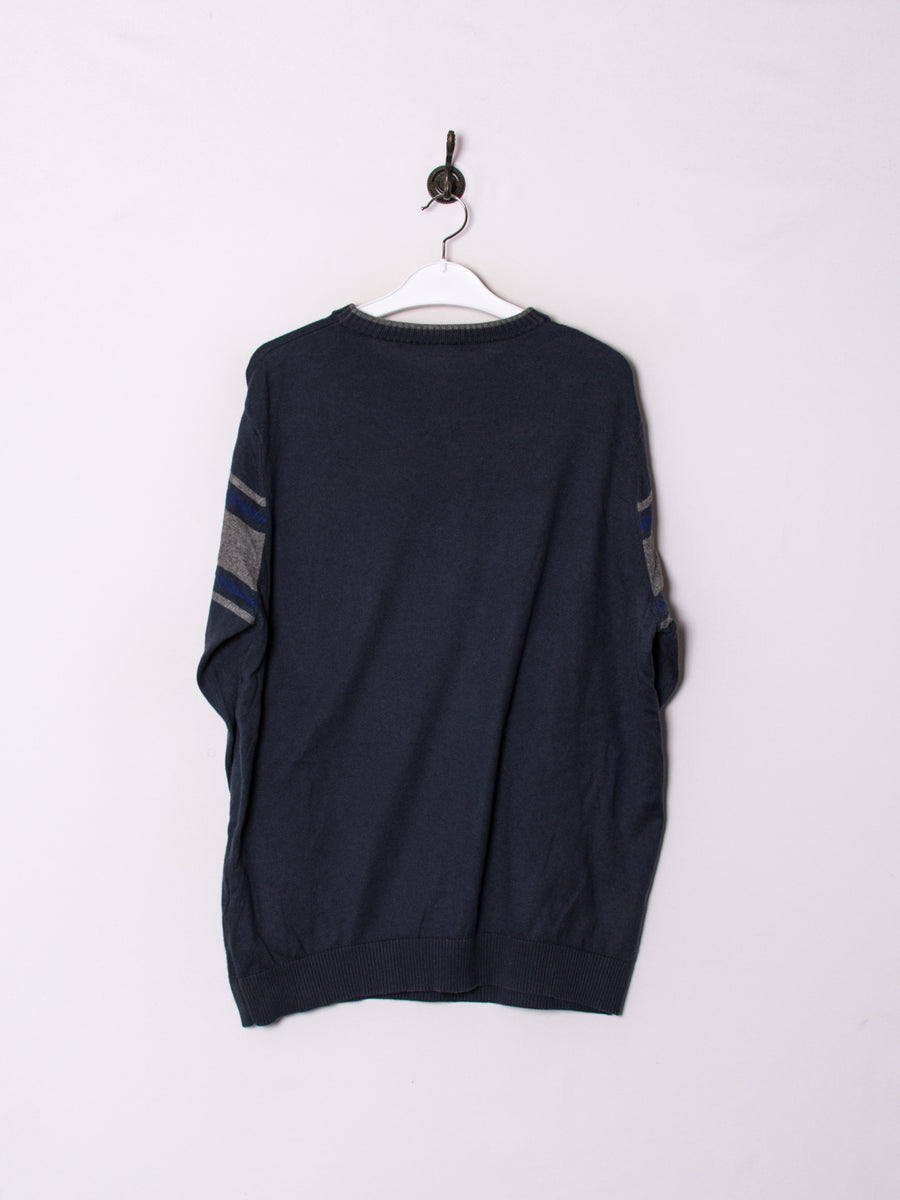 Lacoste Navy Blue Stripe Sweater