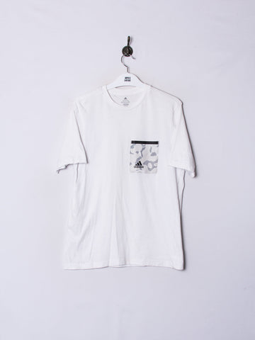 Adidas White Cotton Tee